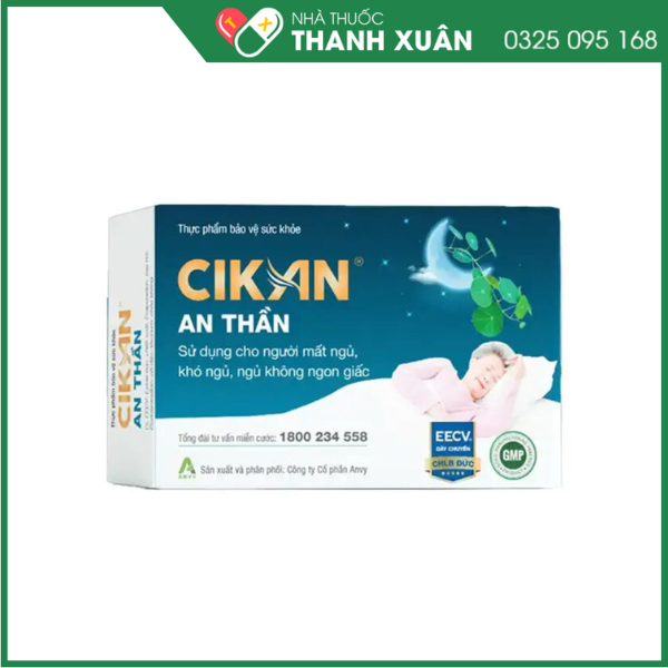 CIKAN An thần hỗ trợ an thần, giúp dễ ngủ